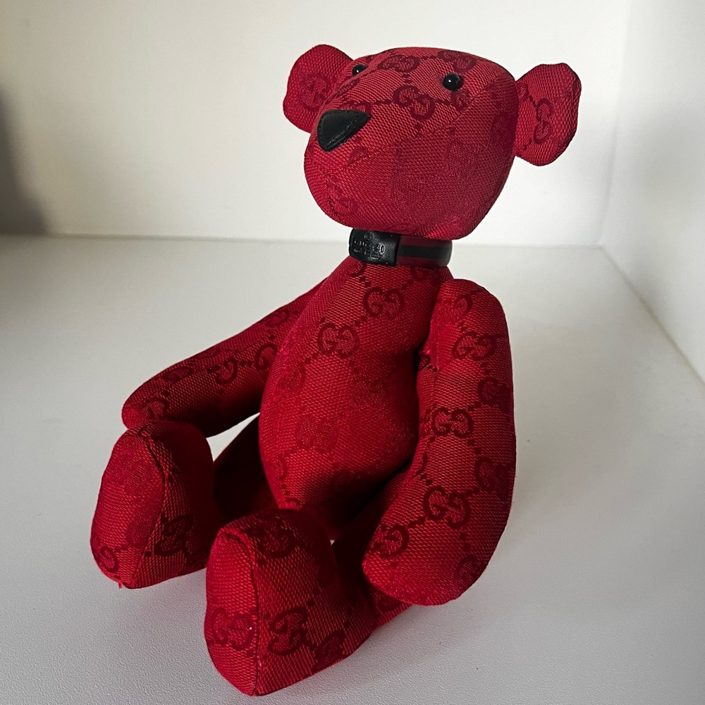 Gucci RARE GG monogram Canvas Teddy Bear